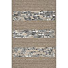AMS Imports Ams Imports Ebony Foilage 9 X 9 Ebony Foilage Desert Beige Area