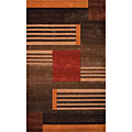Foreign Accents Foreign Accents Festival Blocks 5 X 8 Brown Area Rugs