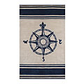 Nejad Rugs Nejad Rugs Classic Compass 4 X 6 Ivory / navy Area Rugs