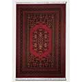 Couristan Couristan Gem 8 X 10 Multi Border Afghan Bordeaux Area Rugs