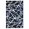 Nejad Rugs Nejad Rugs Kinetic 5 X 8 Navy / white Area Rugs