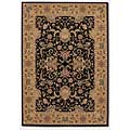 Couristan Couristan Izmir 8 X 11 Floral Bijar Ebony Area Rugs