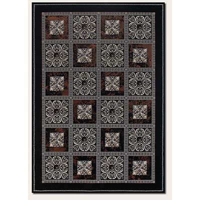 Couristan Couristan Ever Home 2 X 8 Runner Royal Panel Chocolate Ebony Are