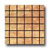 Tilecrest Tilecrest Mountain Mosaic 1 X 3 Rosso Mosaic Tile  &  Stone