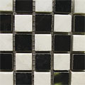 Diamond Tech Glass Diamond Tech Glass Marble Series Polished Mosaic Statuary / black