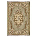 Nejad Rugs Nejad Rugs French Elegance 3 X 8 Aubuson Venetian Green / beige Ar