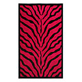 Nejad Rugs Nejad Rugs African Safari 8 X 11 Zebra Red / black Area Rugs