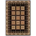 Couristan Couristan Rococo 8 X 11 Corinthian Ebony Area Rugs