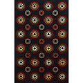 KAS Oriental Rugs. Inc. Kas Oriental Rugs. Inc. Tate Round 5 X 5 Tate Black Concentric C