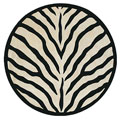 Nejad Rugs Nejad Rugs African Safari 8 Round Zebra Area Rugs