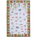 Momeni, Inc. Momeni, Inc. Coastal 8 X 11 Coastal Light Blue Area Rugs