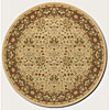 Couristan Couristan Pera 8 Round Birjand Latte Chocolate Area Rugs