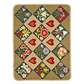 American Cottage Rugs American Cottage Rugs Hearts  &  Flowers 3 X 2 Hearts And Flowers
