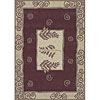 Carpet Art Deco Carpet Art Deco Soft 2 X 3 Pine / purper Area Rugs
