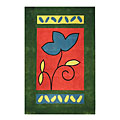 Nejad Rugs Nejad Rugs The Bright Collection 5 X 8 A Single Flower Emerald / r