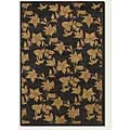 Couristan Couristan Jalore 5 X 8 Black Gardenia Midnight Area Rugs