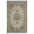 Nejad Rugs Nejad Rugs Silk  &  Wool 2 X 3 Tabriz Ivory / burgundy Area Rugs
