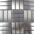 Diamond Tech Glass Diamond Tech Glass Metal Series Mosaic Parquet Tile  &  Stone