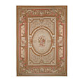 Nejad Rugs Nejad Rugs Grandeur 6 X 9 Needlepoint Aubuson Gold / coral Area Ru
