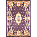 KAS Oriental Rugs. Inc. Kas Oriental Rugs. Inc. Ruby Runner 2 X 7 Ruby Plum Fleur-de-lis