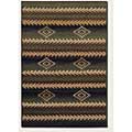 Couristan Couristan Taos Lodge 4 X 6 Elk Horn Green Blue Area Rugs