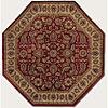 Couristan Couristan Shiraz 6 Octagon Floral Mashhad Persian Red Area Rugs