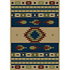 Carpet Art Deco Carpet Art Deco Life 4 X 5 Aztec / beige-blue Area Rugs