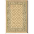 Couristan Couristan Recife 6 X 9 Garden Lattice Natural Green Area Rugs