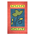 Nejad Rugs Nejad Rugs The Bright Collection 5 X 8 A Single Flower Rose / blue
