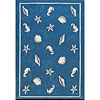 Nejad Rugs Nejad Rugs Shells  &  Seahorses 8 X 11 Blue Area Rugs