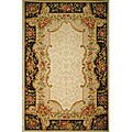 KAS Oriental Rugs. Inc. Kas Oriental Rugs. Inc. Jewel 5 X 8 Jewel Ivory / black Savonnerie