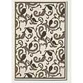 Couristan Couristan Recife 9 X 13 Paisley Scroll White Black Area Rugs