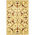 KAS Oriental Rugs. Inc. Kas Oriental Rugs. Inc. Emerald 7 Round Emerald Ivory Scroll Wit