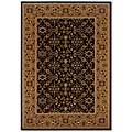 Couristan Couristan Royal Kashimar 6 X 8 Ushak Black Deep Maple Area Rugs