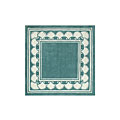Nejad Rugs Nejad Rugs Shell Border 5 Square Teal Area Rugs