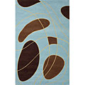 KAS Oriental Rugs. Inc. Kas Oriental Rugs. Inc. Eternity 2 X 8 Eternity Mocha / blue Conte
