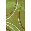 Foreign Accents Foreign Accents Festival Waves 3 X 8 Runner Green Area Rugs