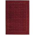 Couristan Couristan Everest 8 X 11 Gridiron Crimson Area Rugs