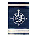 Nejad Rugs Nejad Rugs Classic Compass 4 X 6 Navy Area Rugs
