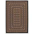 Couristan Couristan Recife 4 X 6 Tamworth Cocoa Black Area Rugs