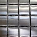 Diamond Tech Glass Diamond Tech Glass Metal Series Mosaic Medium Square Tile  &  Ston
