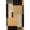 Foreign Accents Foreign Accents Festival Blocks 8 X 10 Brown Area Rugs
