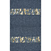AMS Imports Ams Imports Denim Floral 5 X 8 Denim Floral Blue Ribbon Area Rug