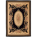 Capel Rugs Capel Rugs Festival Of Flowers 8x11 Black Beige Area Rugs