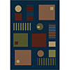 Carpet Art Deco Carpet Art Deco Life 2 X 3 Simple / blue Area Rugs