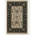 Couristan Couristan Jangali 9 X 13 All Over Isfahan Antique Ivory Black Ar