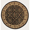 Couristan Couristan Shiraz 6 Round Injilas Ebony Area Rugs