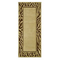 Nejad Rugs Nejad Rugs African Safari 3 X 8 Runner Zebra Border Beige / brown