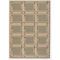 Couristan Couristan Recife 8 X 11 Organic Blocks Green Natural Area Rugs
