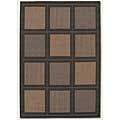 Couristan Couristan Recife 9 X 13 Summit Cocoa Black Area Rugs
